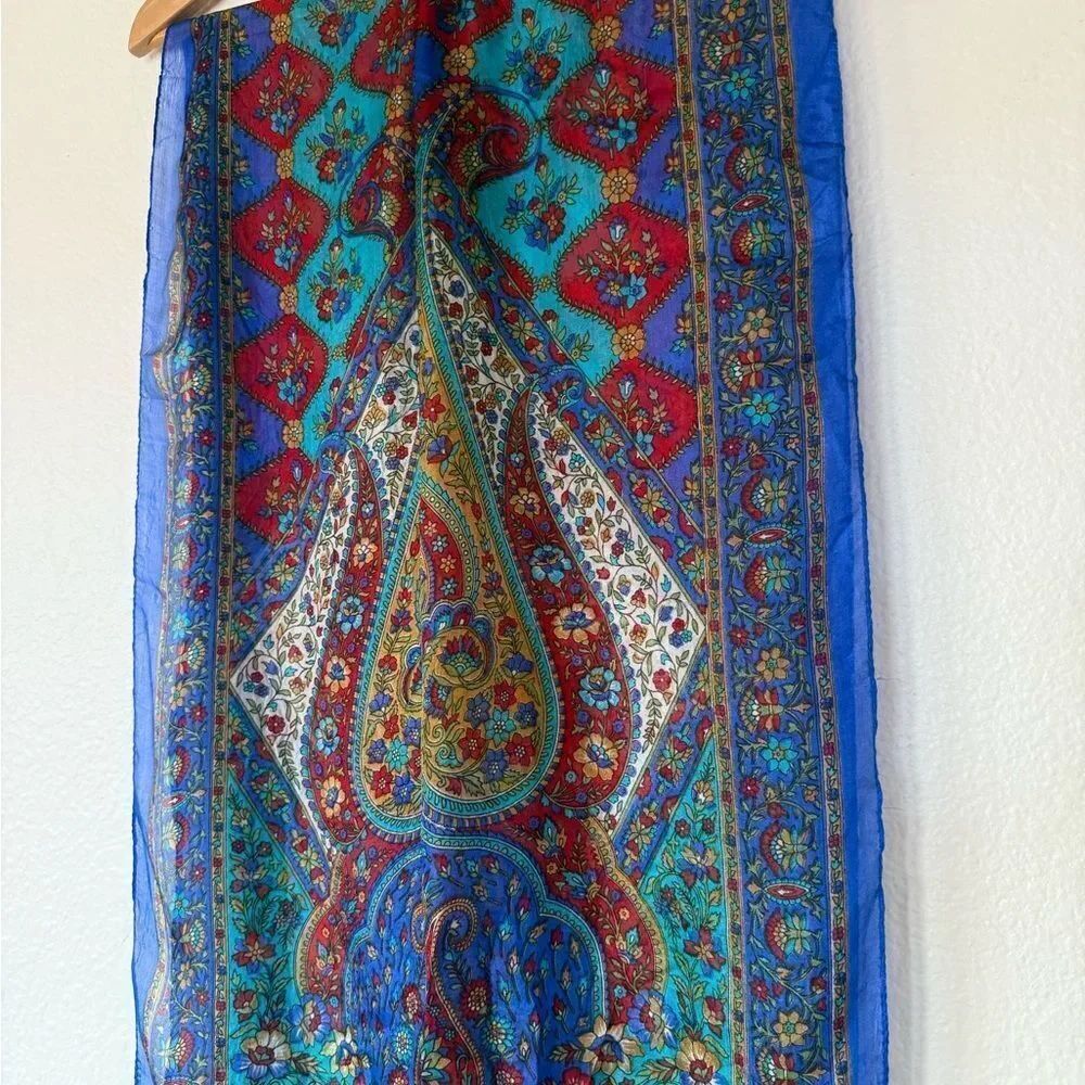 Silk printed scarf
